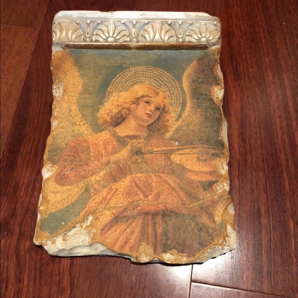 Beautiful Angel on stone wall hanging